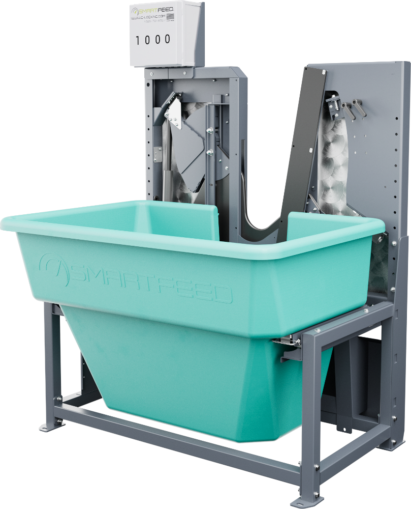 C-Lock SmartFeed unit — feed bunk with RFID head gate