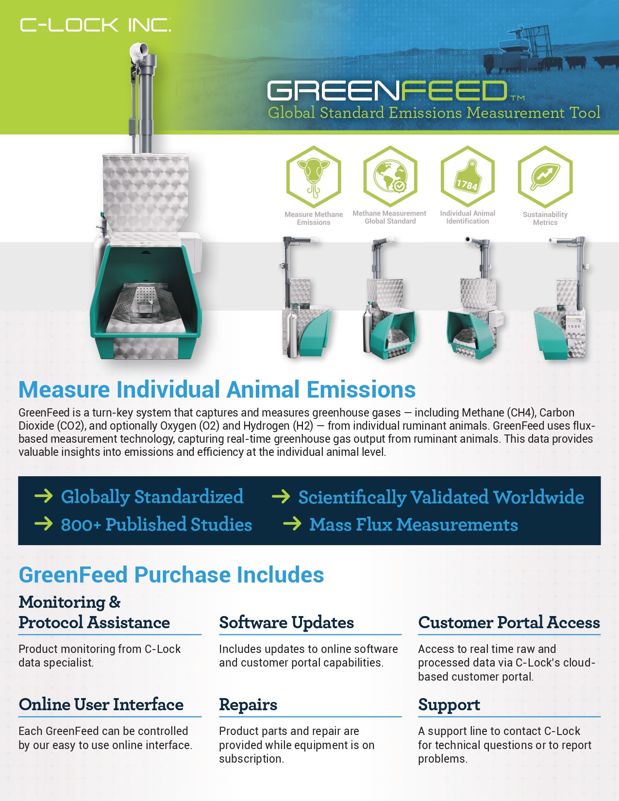 Greenfeed System GreenFeed: Methane Emissions Measurement System | C-Lock Inc.